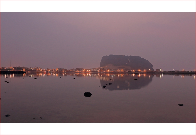 일출봉반영 오조리.JPG